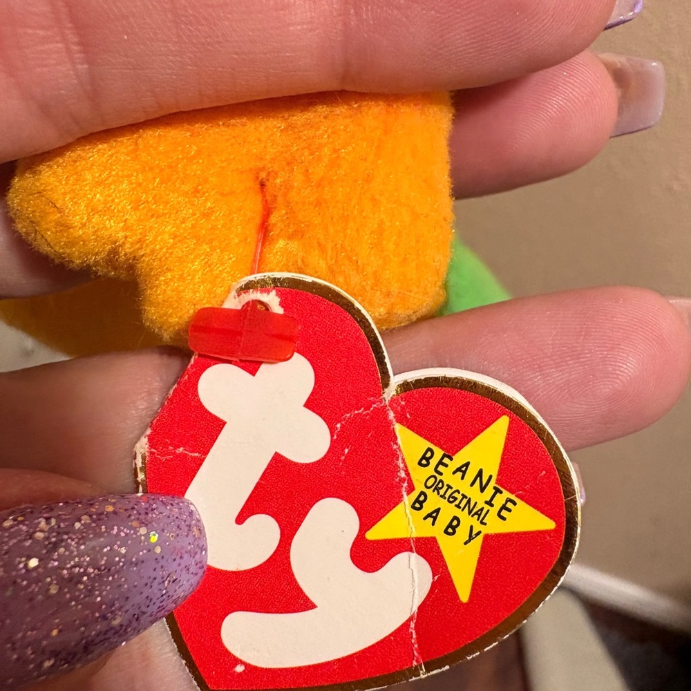Rare Retired Original 1997 Beanie Baby Smoochy The Frog 🐸 Collectible!!! - Picture 5 of 7